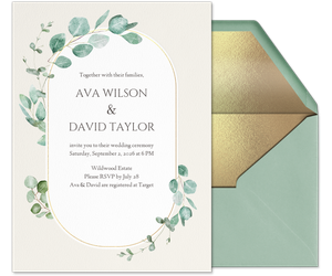 Watercolor Eucalyptus (Wedding) Invitation