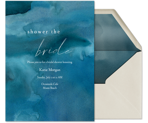 Watercolor Wave (Bridal) Invitation