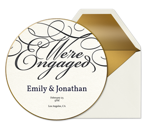 We're Engaged Invitation