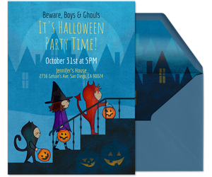 Witches and Ghouls Invitation