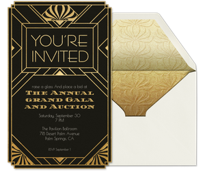 You're Invitationd Art Deco Invitation