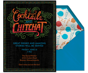 Cocktails and Chitchat Invitation