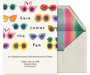 Fun Sunnies by Rongrong DeVoe Invitation