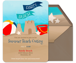 Sandcastle Invitation
