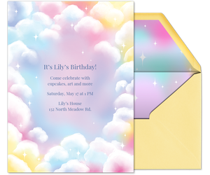On Cloud Nine by Phoebe Tillem Invitation