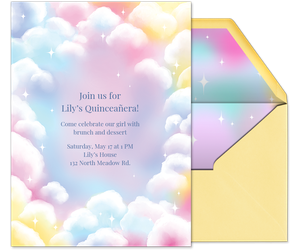 On Cloud Nine by Phoebe Tillem Invitation