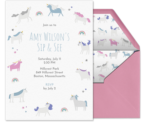 Unicorns Invitation