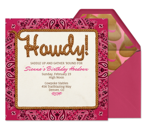 Howdy Invitation