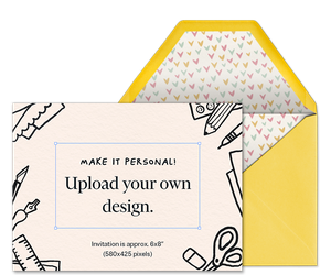 Design Your Own Landscape Baby Invitation