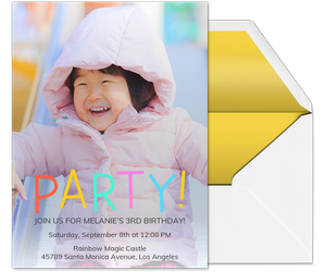 Colorful Party Invitation