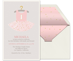 Tutu Excited Invitation