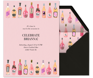Rosé Heaven by Rongrong DeVoe Invitation