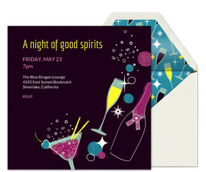 Bubbles and Cheers Invitation