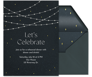 String Lights Invitation