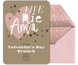 Live Laugh Love Spanish Invitation