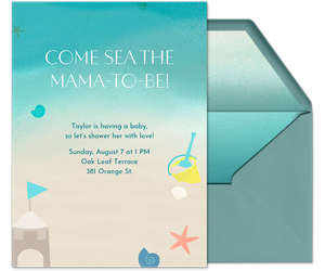Dreamy Sand Castle Invitation
