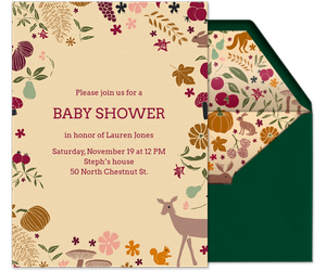 Gourd-geous Wildlife Invitation
