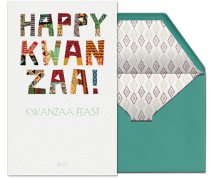 Happy Kwanzaa Invitation