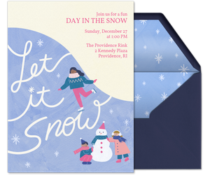 Let It Snow Invitation
