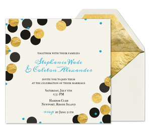 Confetti Love Wedding Invitation