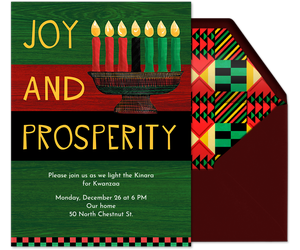 Joy And Prosperity Invitation