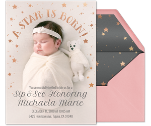 A Star is Born Invitation
