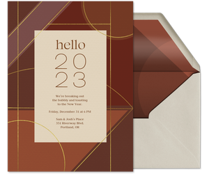 Hello New Year 2023 Invitation
