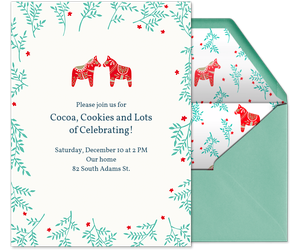 Dala Horses by Cat Coq Invitation