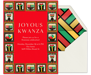 Kwanzaa Blessings Invitation