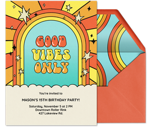 Good Vibes Only Invitation
