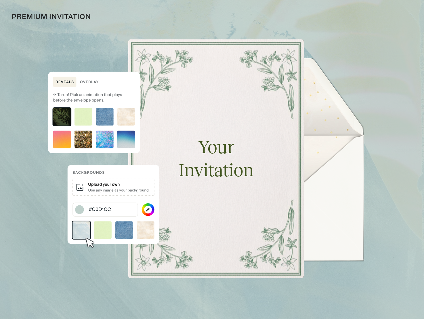 Customize every detail of your online Invitation