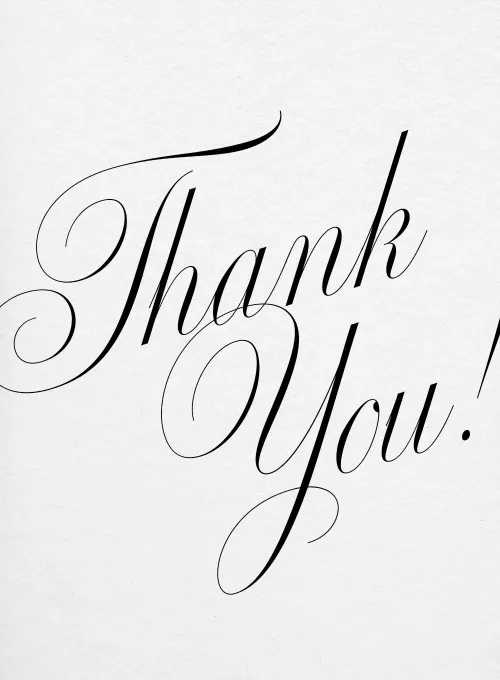 Elegant & Enchanted Typography - thankyou_cards - Card