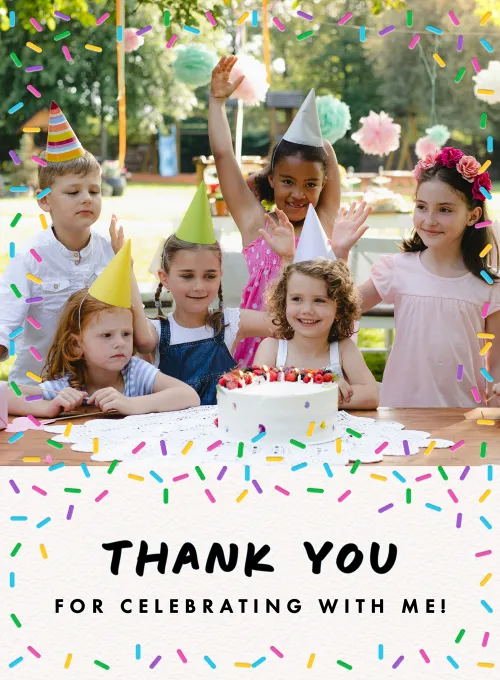 Sweet Sprinkles Thank You (Photo) - thankyou_cards - Card