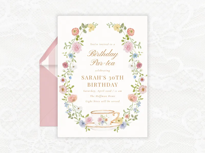 Botanical Tea - featured - Invitation