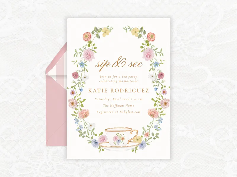 Botanical Tea - sip_and_see - Invitation