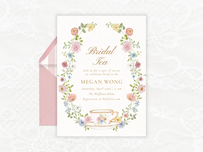 Botanical Tea - bridal_shower - Invitation