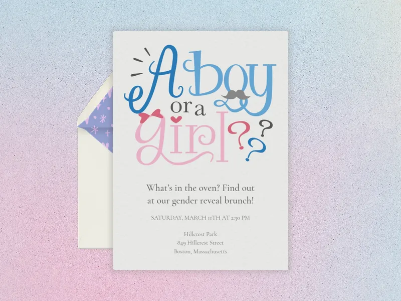 Lucky Guess - gender_reveal - Invitation