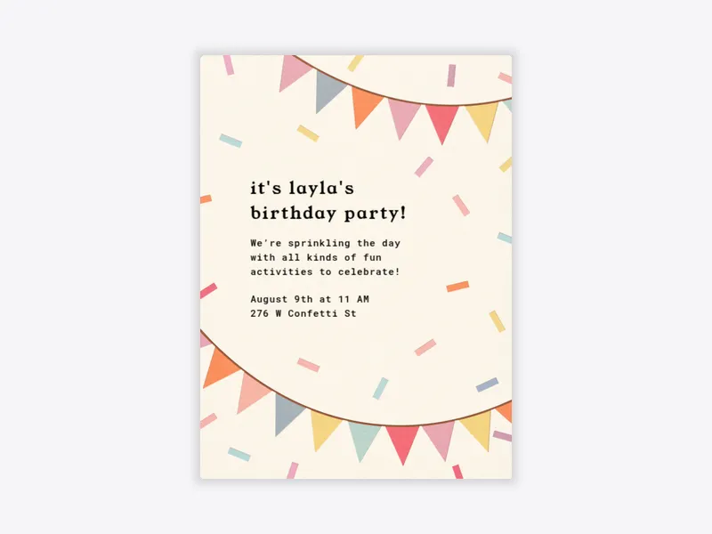 Camp Confetti - featured - Invitation