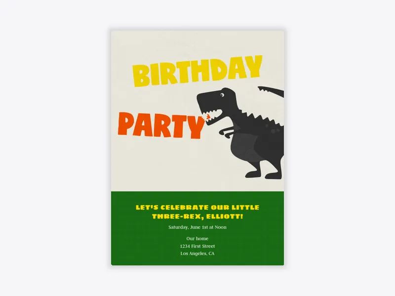 Dino Crunch - kids_and_teens - Invitation