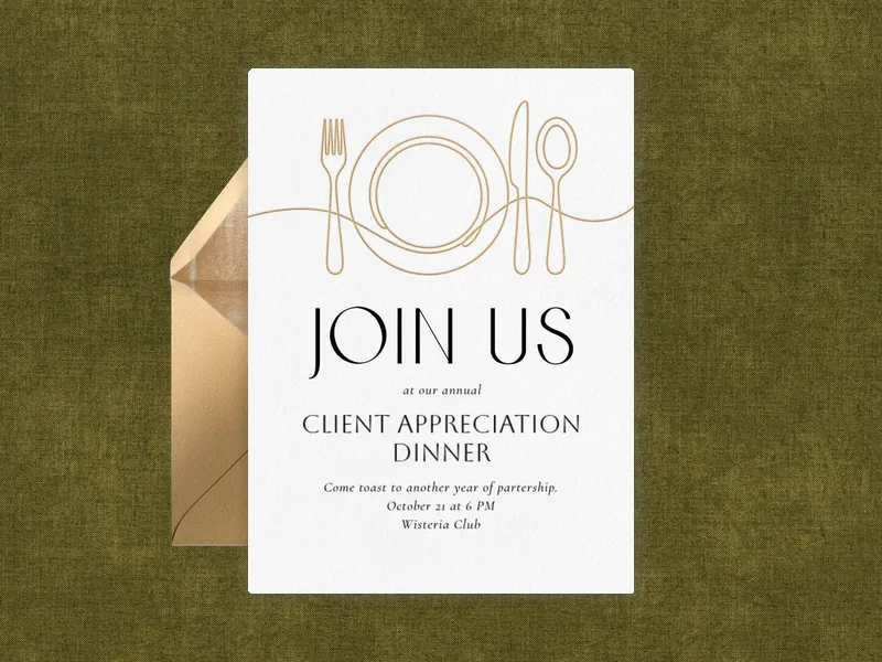 Dining Delight - business - Invitation