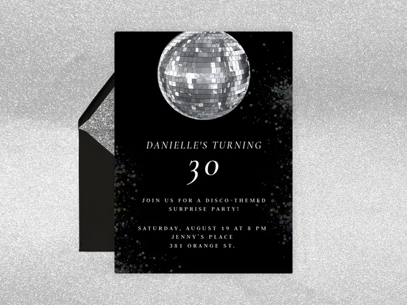 Disco Mirror Ball - featured - Invitation