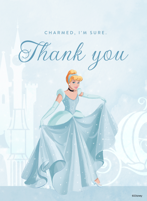 Disney’s Cinderella: Charming Times Thank You - disney_cards - Card