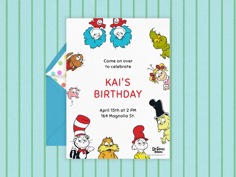 Dr. Seuss: Mini Buddies - dr_seuss - Invitation