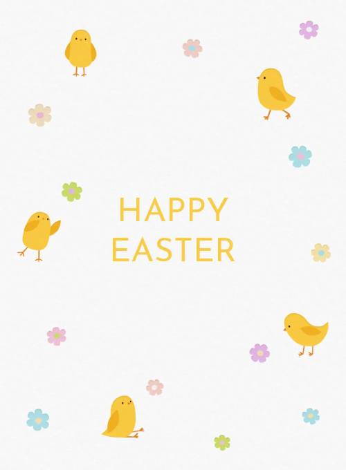 Easter Chicks Card - easter_cards - Card