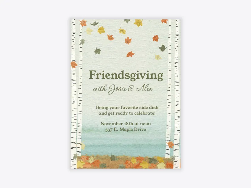 Friendsgiving Birch - featured - Invitation