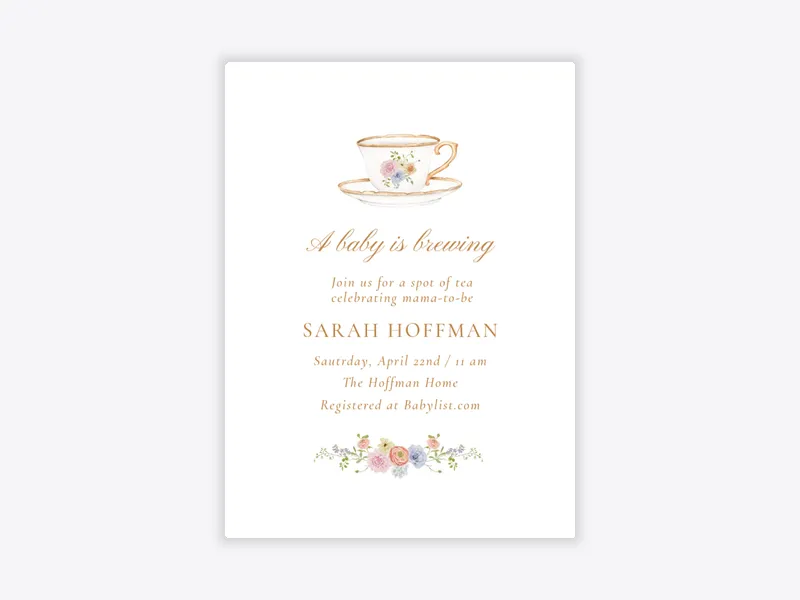 Garden Tea - featured - Invitation