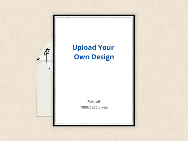 Upload Your Own Design (Beige Bows) - baby_save_the_date - Invitation