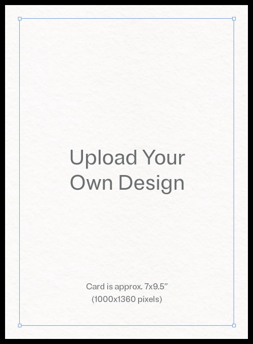 Upload Your Own Design (Shimmer Streamers) - announcement_cards - Card