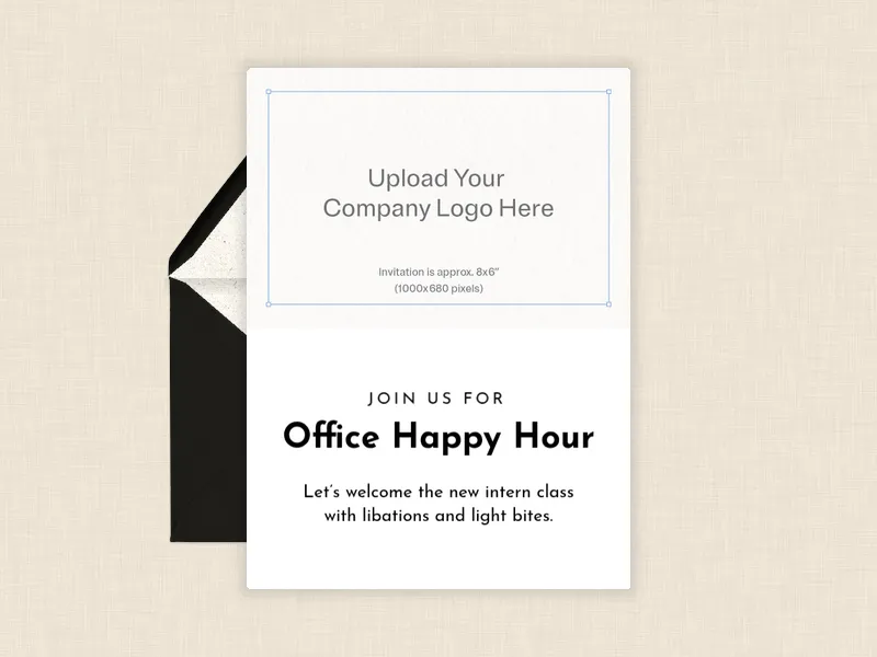 Upload Your Own Business Logo - meetings - Invitation