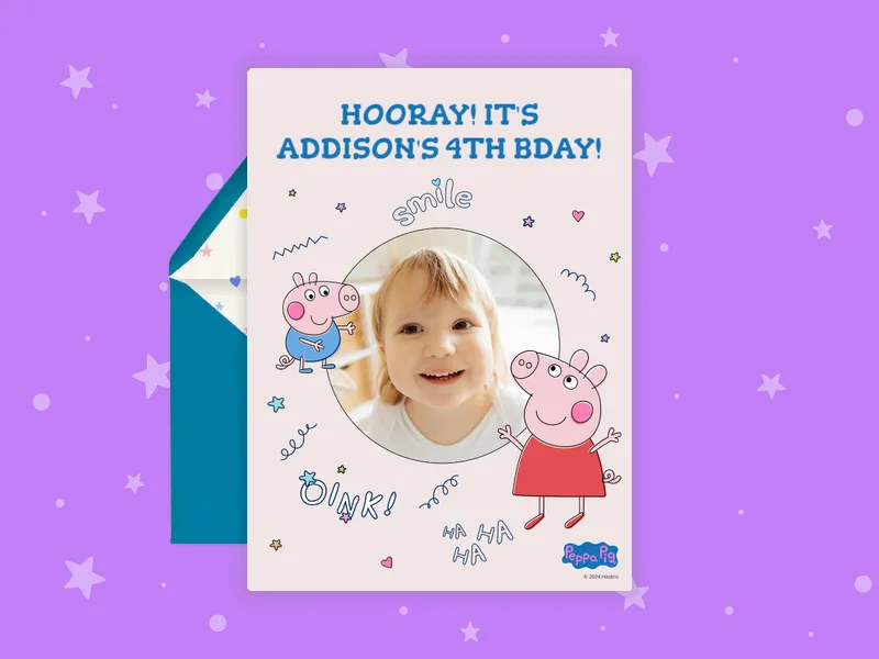 Peppa Pig: Doodles (Photo) - peppa_pig - Invitation